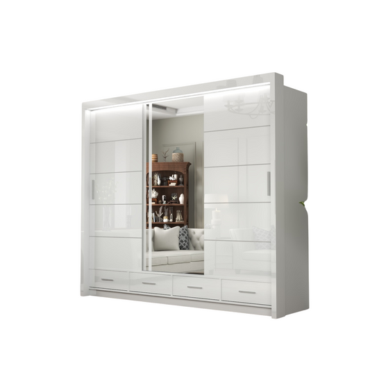 High Gloss Sycylia Wardrobe
